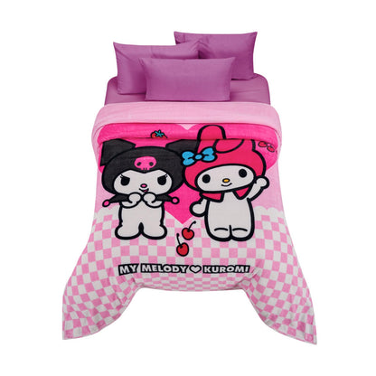 Cobertor Serenity Matrimonial Kuromi y My Melody