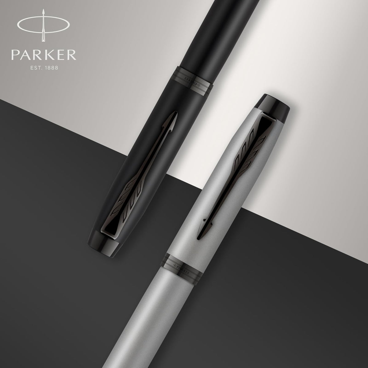 Parker IM Bolígrafo, Negro (Black and Gold), Punta Fina