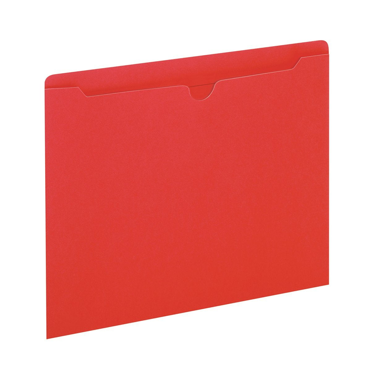 Pendaflex - Chaquetas de archivo de colores, pestaña reforzada, plana, tamaño carta, rojo, 100 chaquetas por caja ()