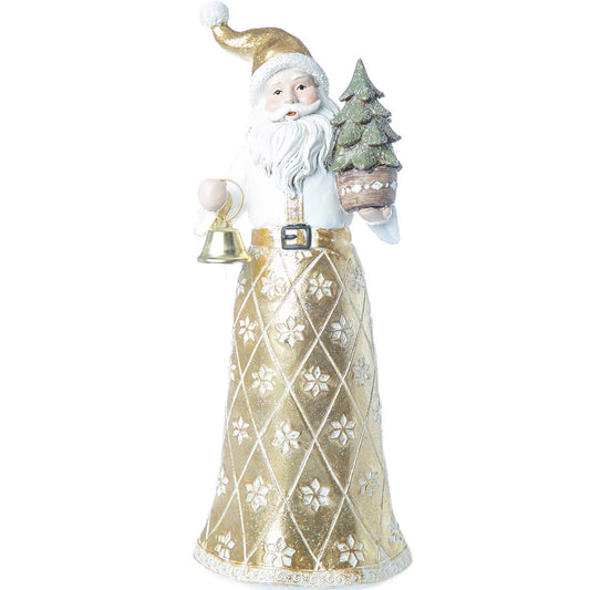 Running Decora Navidad Rococo Adorno navideño Santa Dorado con Pino b