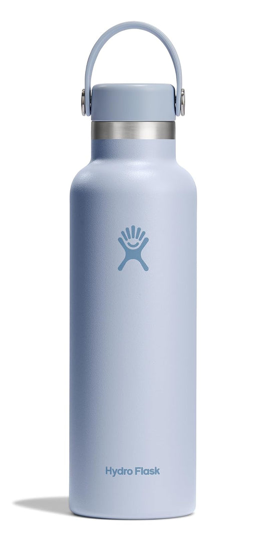 Hydro Flask - Botella de agua de acero inoxidable aislada, no derrama, a prueba de fugas en color azul surf de 20 onzas