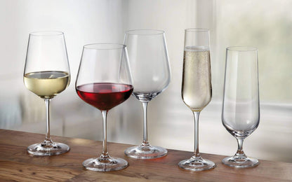 Bohemia Crystalite Strix Copas Para Vino Blanco, 450 Ml, Paquete de 6 Productos