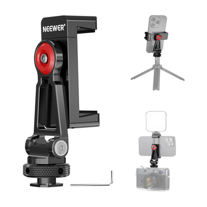 NEEWER Soporte de Trípode para Celular con Rosca 1/4" y Zapata Fría - PA001