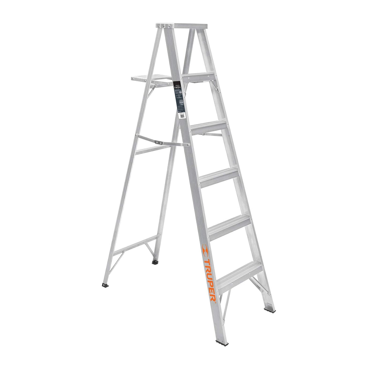 Truper ESTA-35, Escalera de tijera, aluminio, tipo lll, 5 escalones