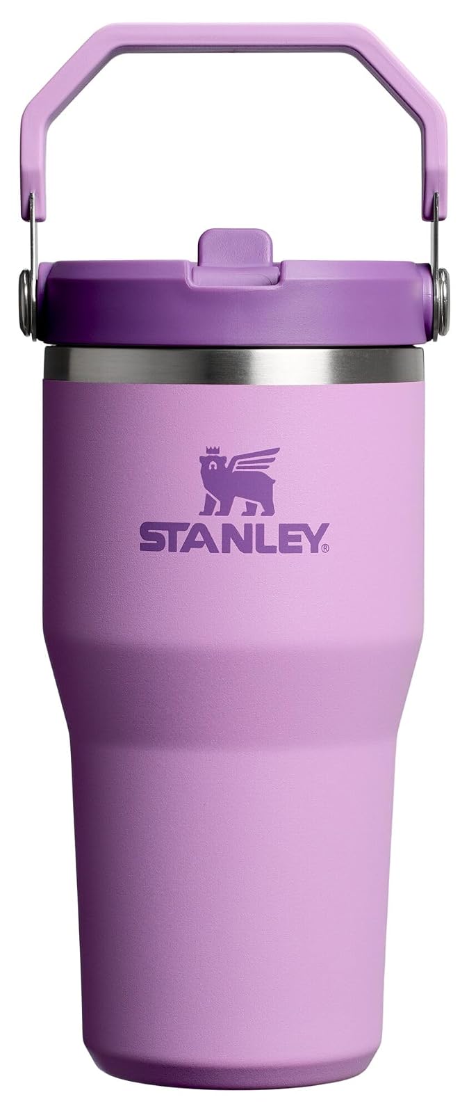 Stanley IceFlow 2.0 Vaso de Popote con Tapa Giratoria - Lila - 0.6 Litros