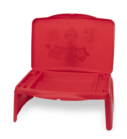 Paw Patrol - computadora infantil con almacenamiento, tapa plegable y diseño plegable, portátil para viajar o usar en la cama en casa, ideal para escribir, leer u otras actividades escolares
