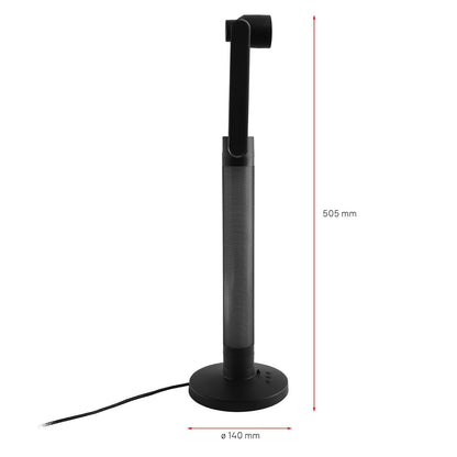Lloyd's Lámpara Escritorio WiFi RGB control por App y Voz, Brazo Ajustable | Luz blanca fría y cálida, sincroniza al ritmo de la música, 250 lm, compatible con asistentes virtuales