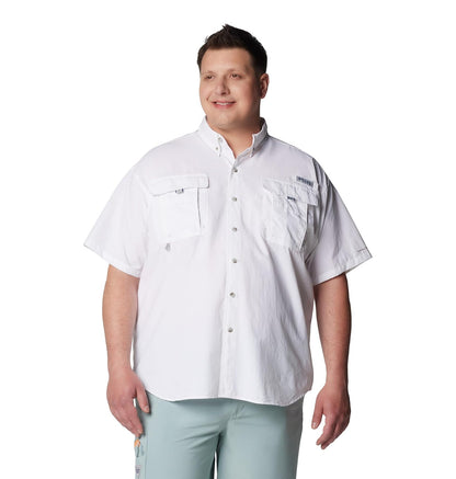 Columbia PFG Bahama II Camisa Manga Corta para Hombre UPF 50 - Blanco - XXL - Sólido