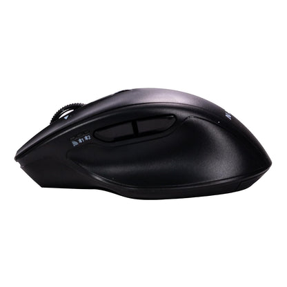 Naceb Technology Mouse Inalámbrico Dual Mode NA-0139N - 2.4 GHz + Bluetooth, Diseño Ergonómico, Conexión para Múltiples Dispositivos, Incluye 2 Pilas AA - Negro