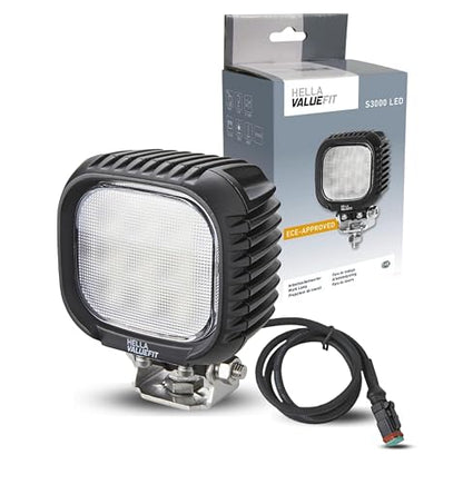Hella 357109002 ValueFit S3000 Luz Trabajo LED Negro para Camiones 1 Pieza