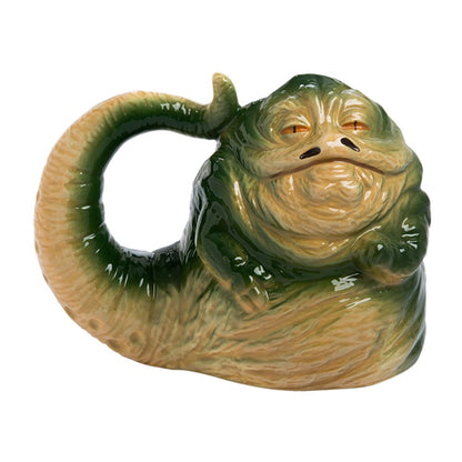 Vandor Star Wars Jabba the Hutt Taza de café de cerámica con forma de jabba, 25 onzas