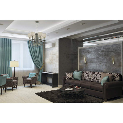 ILLUX Lámpara de pared LED, diseño moderno, aluminio, luz cálida (2700 K), ideal en salas, recepciones, Illux – ML-4603.B, Blanco