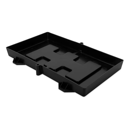 Camco 55404 - Bandeja Grande de retención de batería para vehículos recreativos y Marinos para Detener el Movimiento Durante el Transporte (55404)