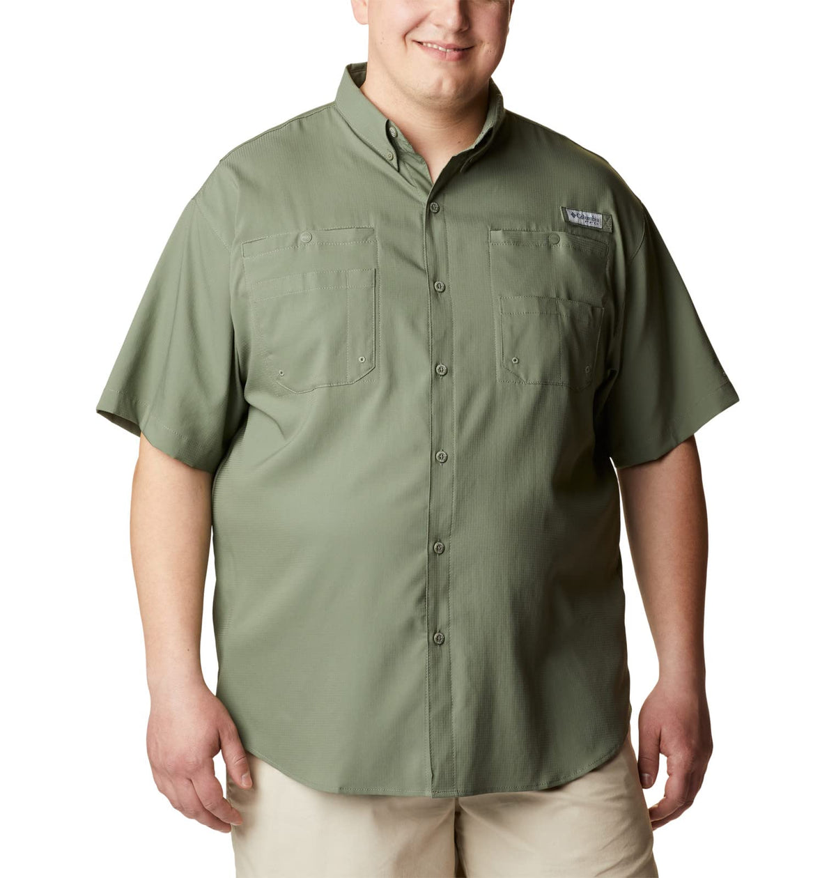 Columbia Men's Tamiami II Short Sleeve Shirt, Cool Grey