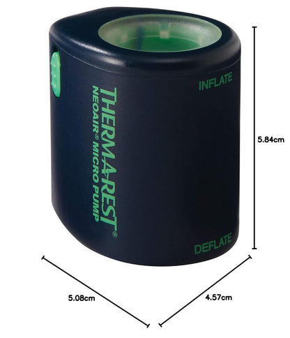 Therm-a-Rest NeoAir - Bomba de Aire Micro eléctrica para Almohadillas para Orejas de Dormir, Color Negro