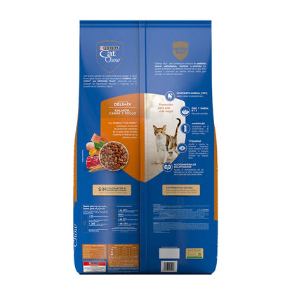 Purina - Cat Chow Comida para Gato, Adulto, Deli Mix, 15.0 kg + Felix Croquetas para Gato, Triple Delicious Granja, 10kg