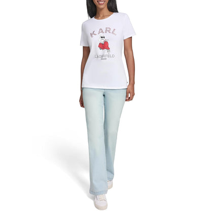 Karl Lagerfeld Choupette - Playera con Logotipo para Mujer