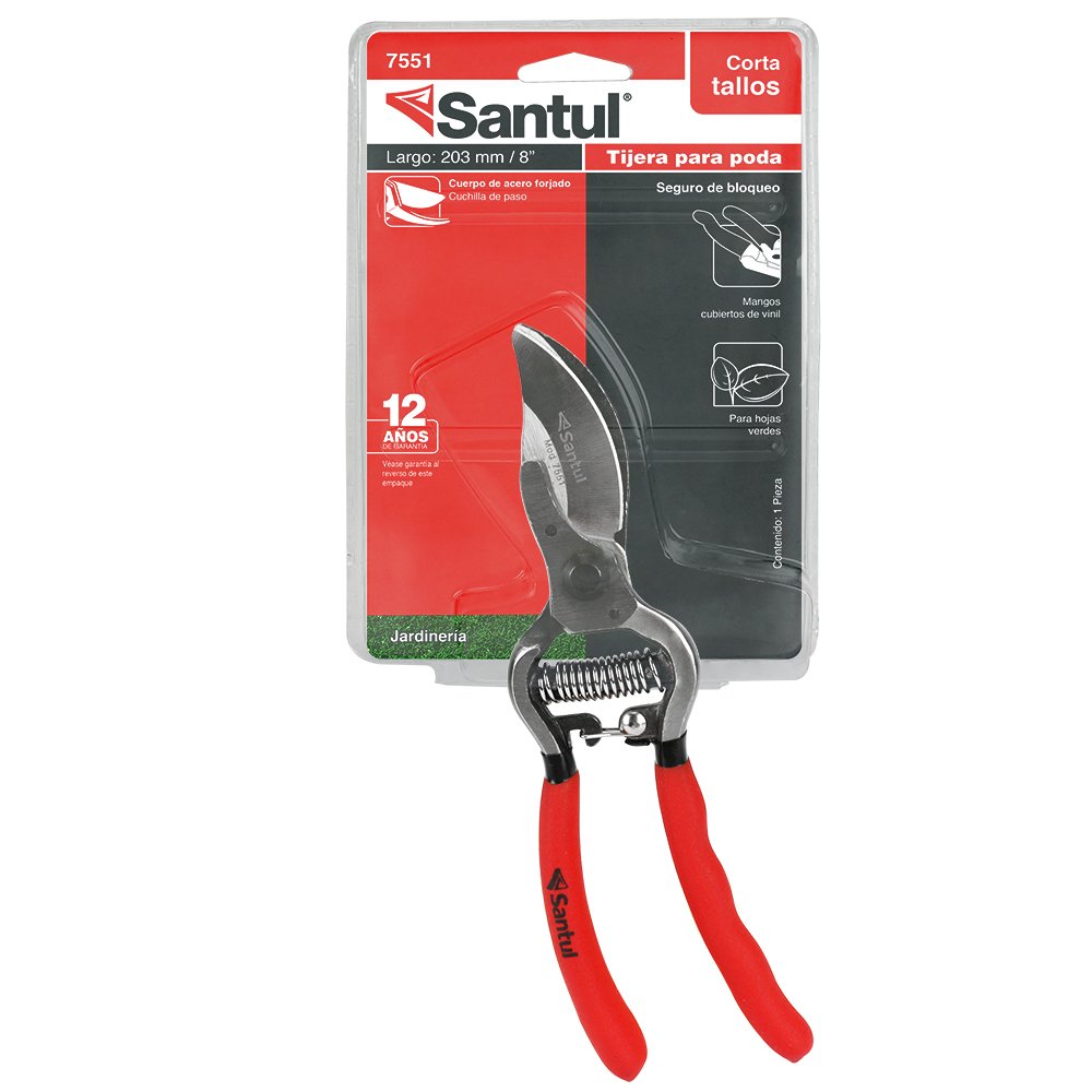 Santul 7551 Tijeras Forjada para Poda a Una Mano 8"