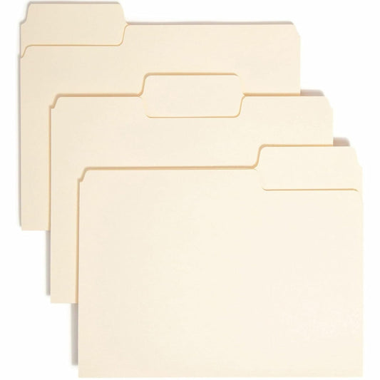 Smead SuperTab carpeta de archivos – 1/3-cut, tamaño carta, Manila, Manila, 100 per Box