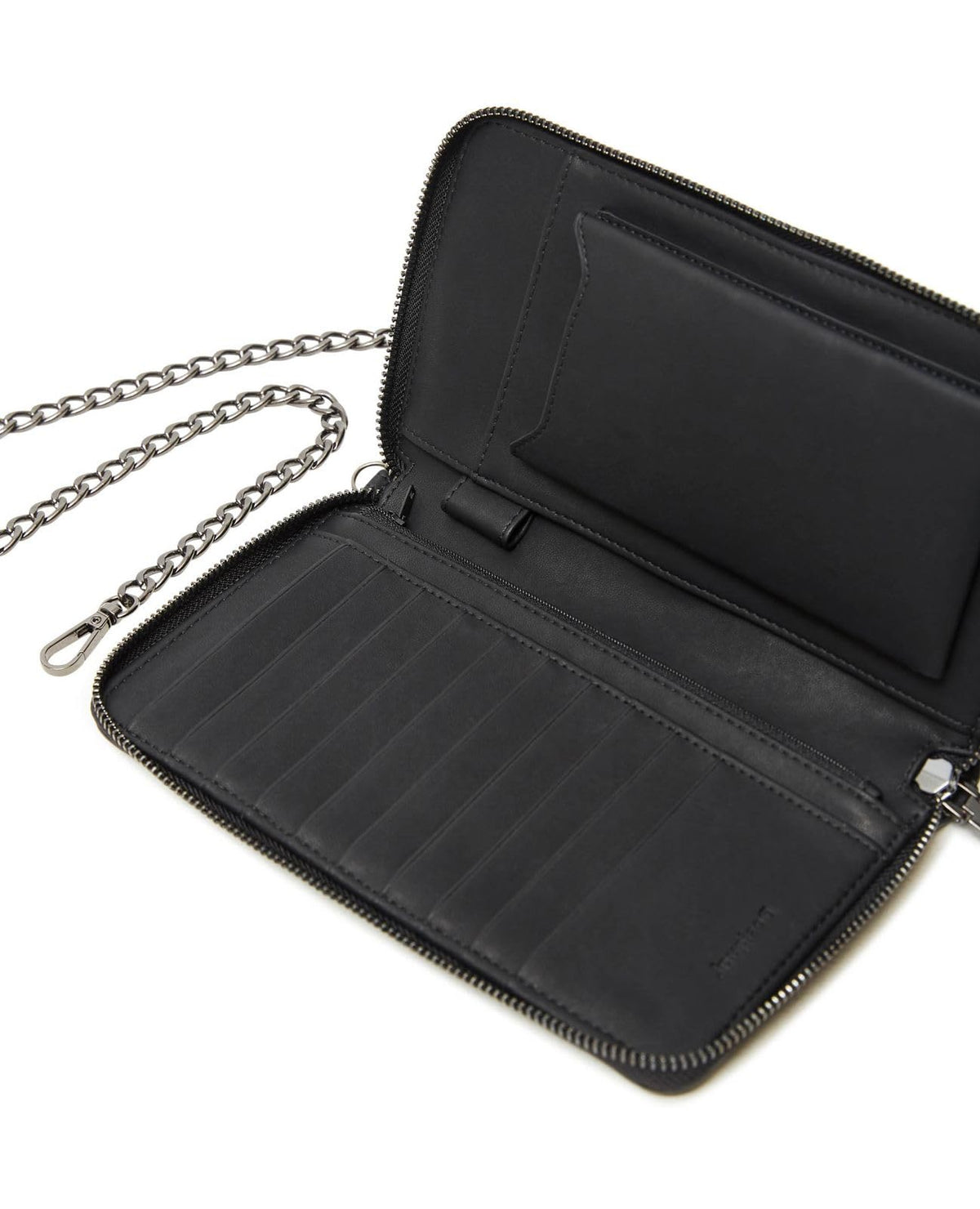 Desigual Cartera larga para mujer, Negro, U