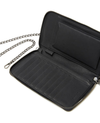 Desigual Cartera larga para mujer, Negro, U