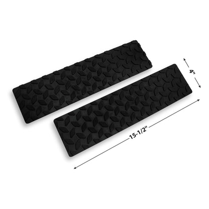 Performance Tool W1893 - Alfombrillas de Goma de Diamante de 4 Pulgadas x 15 1/2 Pulgadas, tracción Adhesiva Antideslizante para remolques, Camiones, Barcos y más