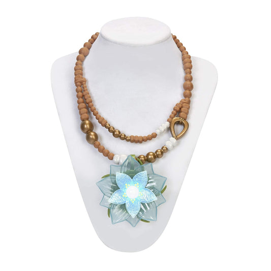 Disney Raya Dragon Flower Light Up Collar - café blanco, azul