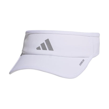 adidas Superlite Visera Deportiva Unisex - Talla Única - Blanco - Plata Metálico - 3.0