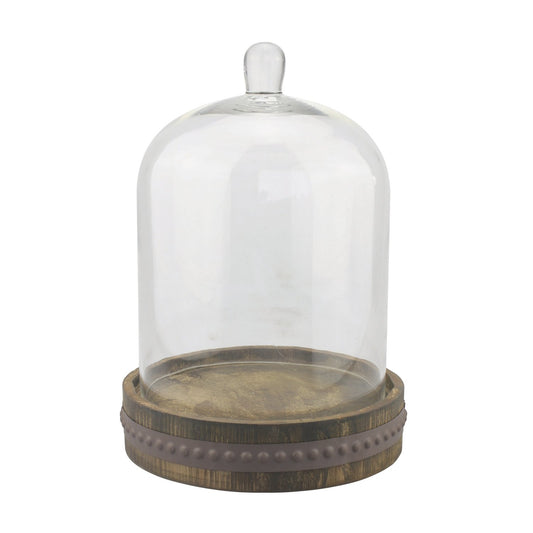Stonebriar - Campana de Madera rústica, Marrón, Mediano, 1