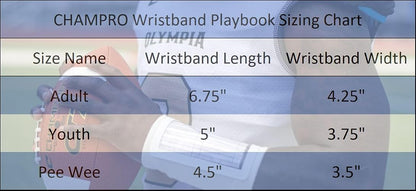Champro Triple Wristband Playbook