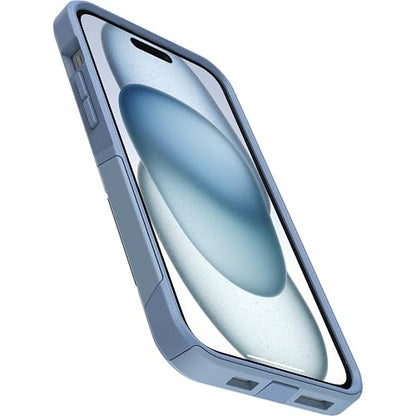 OtterBox - Funda para iPhone 15 Plus y iPhone 14 Plus de la Serie Commuter – Denim nítido (Azul), Delgada y Resistente, Apta para el Bolsillo, con protección de Puerto
