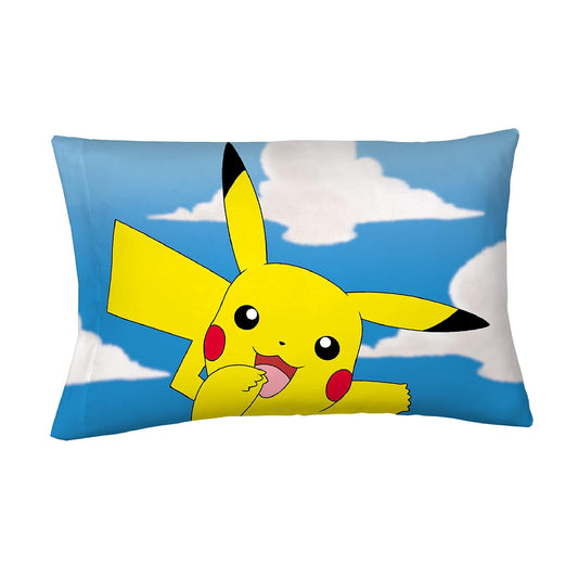 Franco Kids Bedding Funda de Almohada Reversible de Microfibra súper Suave, 20 x 30 Pulgadas, Pokemon
