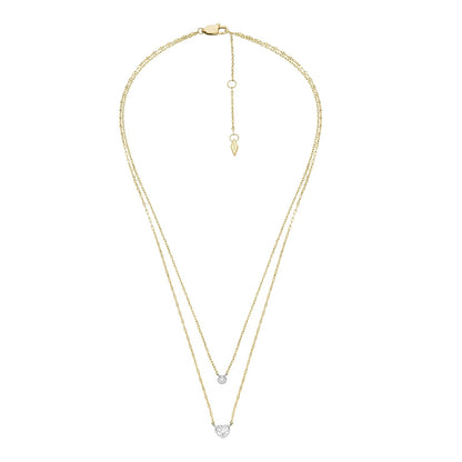 Fossil Locket Collar para Mujer