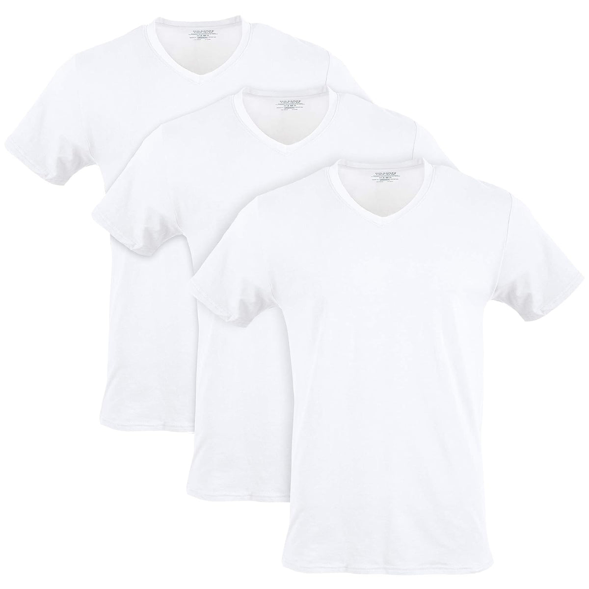 Gildan Camisetas elásticas de algodón, Paquete múltiple Ropa Interior para para Hombre - Blanco - XL