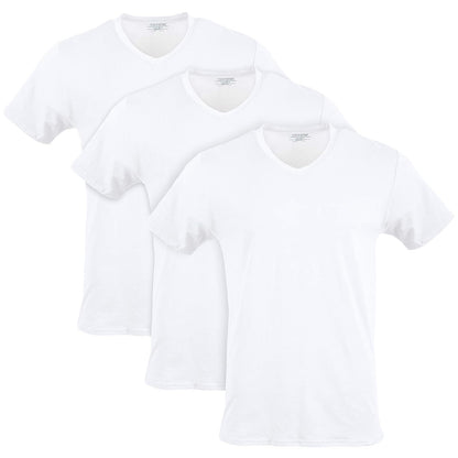 Gildan Camisetas elásticas de algodón, Paquete múltiple Ropa Interior para para Hombre - Blanco - XL