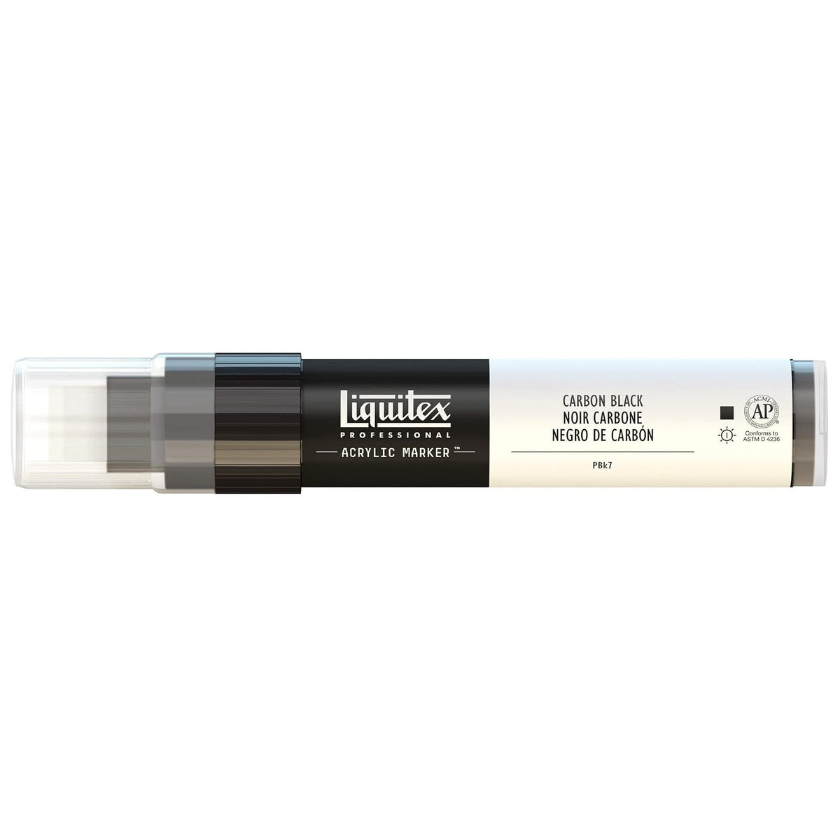 Liquitex Professional Wide Marcador Acrílico, Negro (Carbon Black - 337), 15mm, 1 Unidad