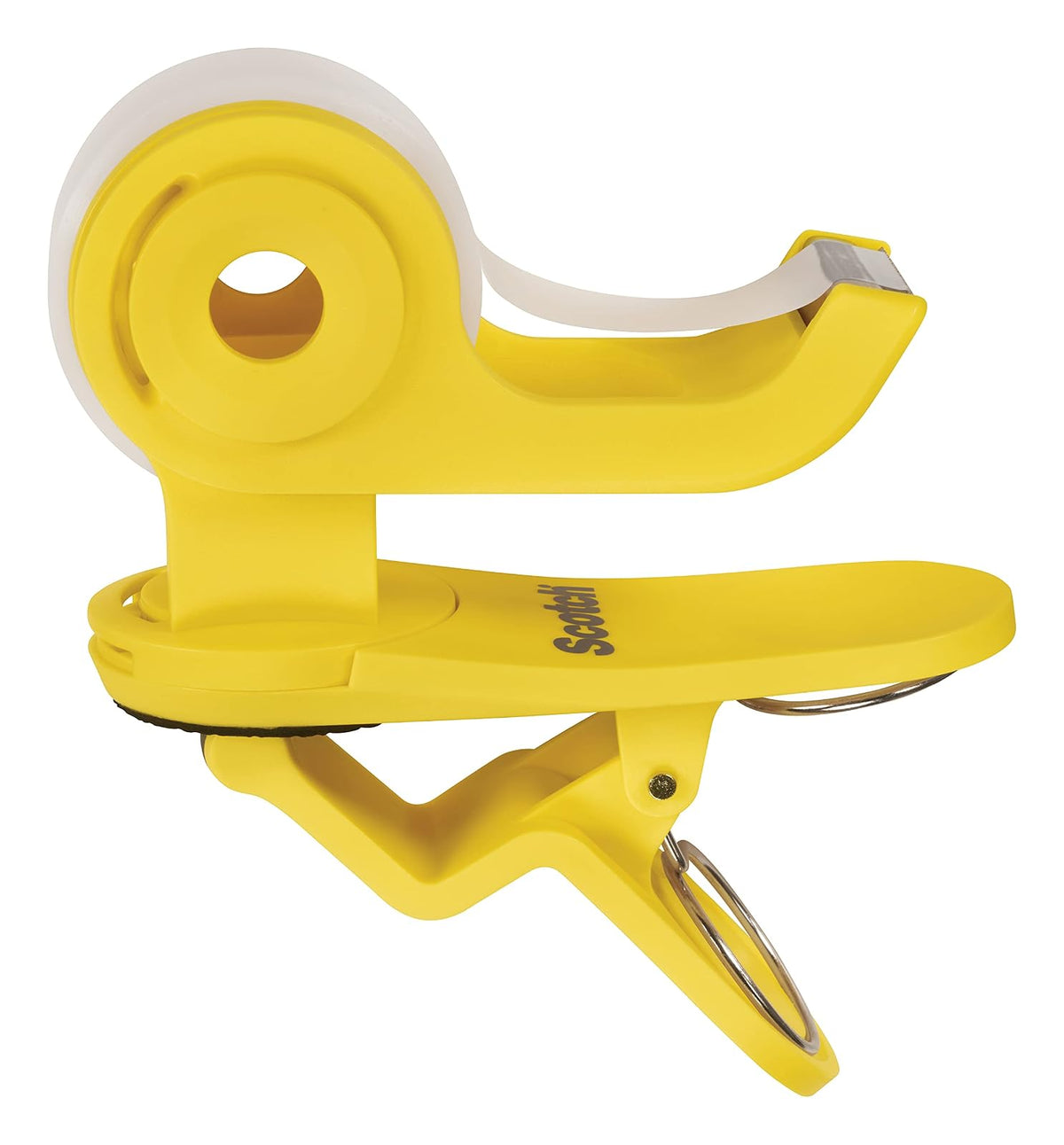 SCOTCH 3M Despachador con Clip y Cinta Adhesiva Mágica 1 Pieza | Incluye cinta mágica invisible, Clip ajustable para cuadernos y escritorios, Compacto y portátil, Diseño resistente
