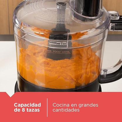 Black+Decker Procesador de Alimentos 8 Tazas Ensamblaje Fácil, FP4342-0BDLA | 2 velocidades más función pulso con 850W de potencia