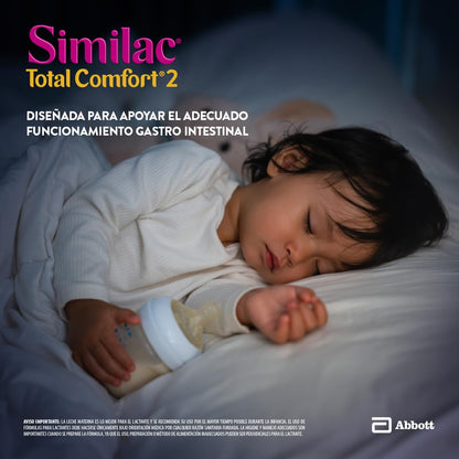 SimilacTotal Comfort 2 Fórmula Baja en Lactosa Pack 2.4 kg | Fórmula Etapa 2 para niños de 1 a 3 años con necesidades especiales de nutrición con proteína parcialmente hidrolizada