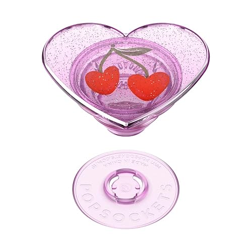 PopSockets - Empuñadura para teléfono con Soporte expandible, Agarre calcomanía, Cereza de Ciruela azucarera