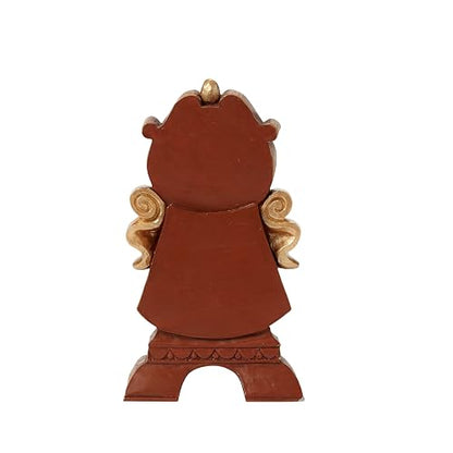 Enesco Disney Traditions by Jim Shore La Bella y La Bestia Cogsworth The Clock - Figura en Miniatura, 4.25 Pulgadas, Multicolor