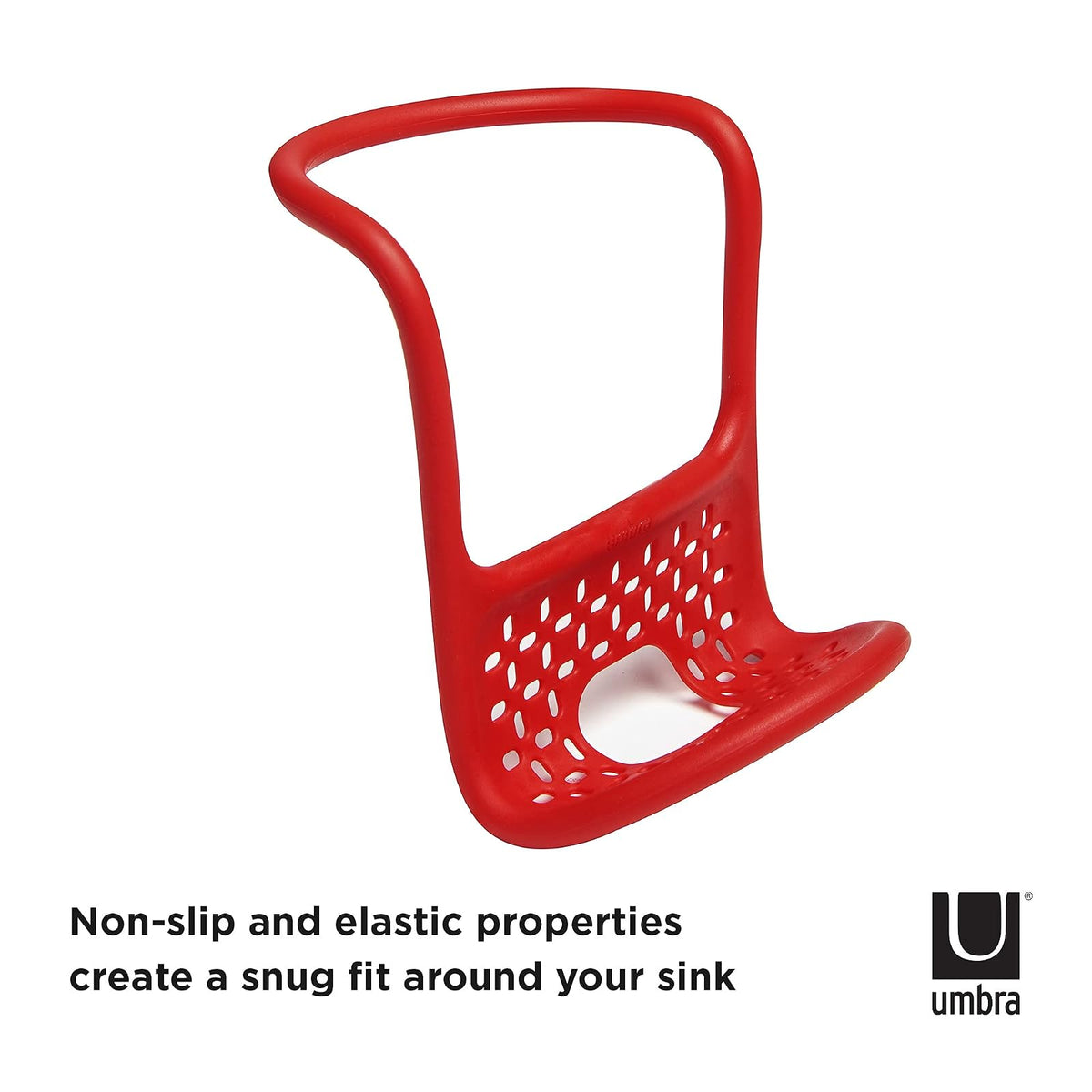 UMBRA SLING SOPORTE FLEXIBLE PARA ACCESORIOS PARA FREGADERO COLOR ROJO