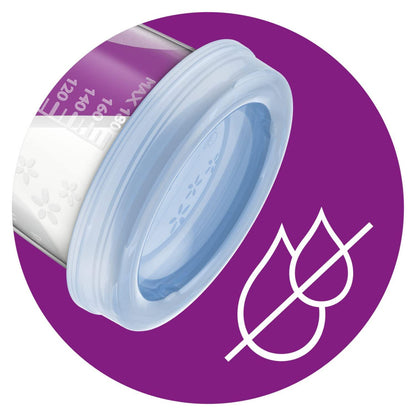 Philips Avent Vasos Almacenamiento para Leche Materna │Almacena, Congela y Conserva│180 ml•5 pzs │SCF619/06