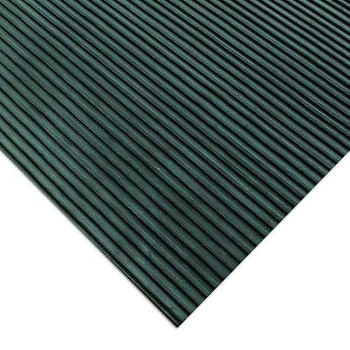 Alfombrillas de Goma Antideslizantes para Exteriores Rubber-Cal Ramp-Cleat – Alfombrilla de Piso de 1/8" x 3 pies x 8 pies