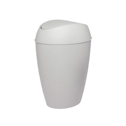 Umbra Bote de basura Twirla con tapa abatible 9L, gris