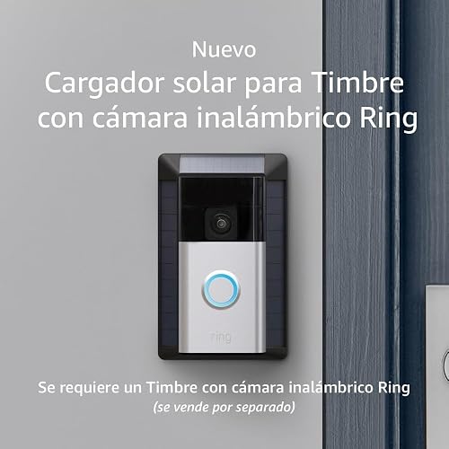 Nuevo Cargador solar para Timbre con cámara inalámbrico Ring