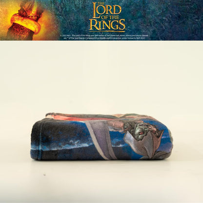 Franco - Manta de Felpa Supersuave y acogedora, Ropa de Cama Coleccionable, The Lord of The Rings (El señor de los Anillos): La Guerra de los Rohirrim, 117 x 152 cm (Producto con Licencia Oficial)
