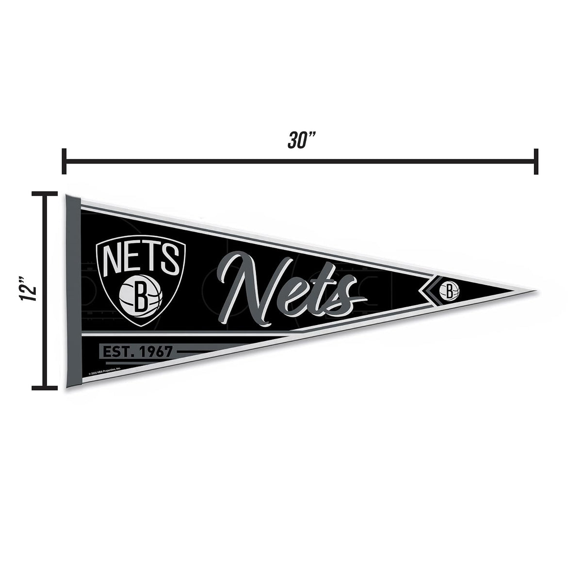 Rico Industries NBA New York Knicks Classic - Banderín para decoración de pared de fieltro de 30,5 x 76,2 cm, ideal para decoración del hogar/habitación de cama/cueva de hombre