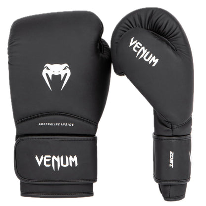 Venum Contender 1.5 Guantes de Boxeo - Contender 1.5 - Negro - Blanco - 396 gr (14 onzas)