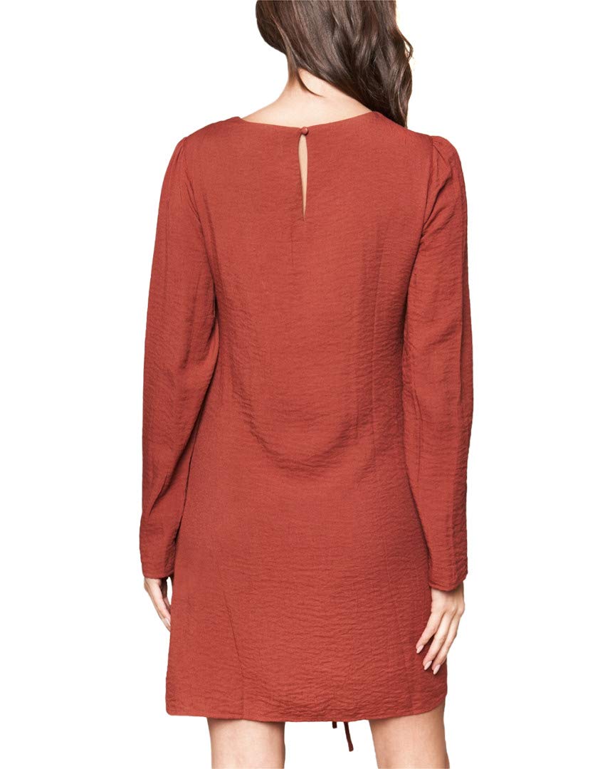 Sugar Lips Fire Island Long Sleeve Ruched Dress Vestido Salida Casual de Noche Mujer